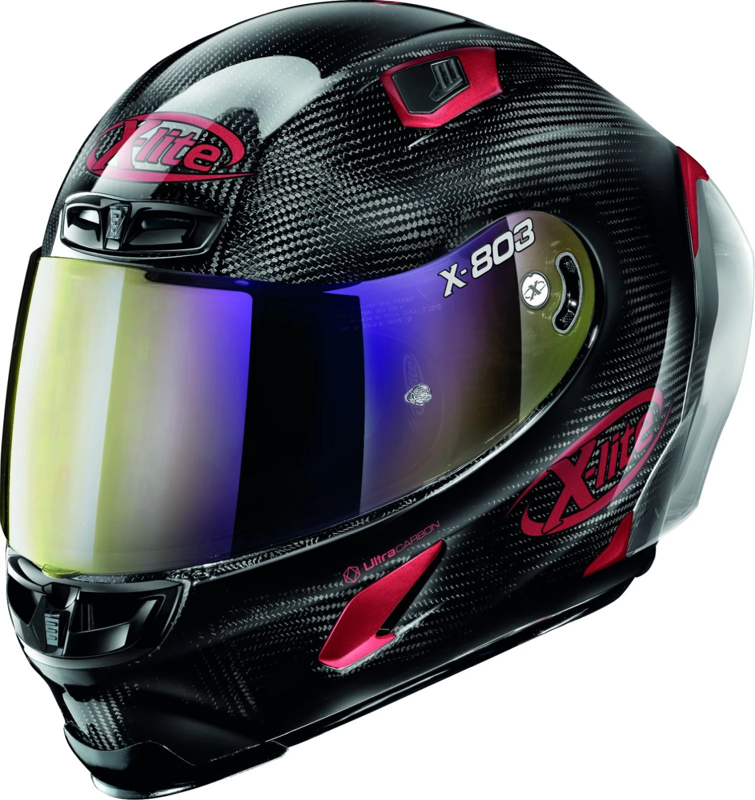 X-Lite Integralhelm X-803 RS ULTRA CARBON Special Editions Golden Silver Iridium Mit Passendem Extra Visier – Bild 8