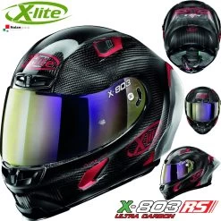 X-Lite Integralhelm X-803 RS ULTRA CARBON Special Editions Golden Silver Iridium Mit Passendem Extra Visier -Motorradbekleidungsgeschäft x 803 rs ultra carbon iridium edition carb 63 xhaupt 2