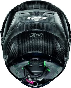 X-Lite Integralhelm X-803 RS ULTRA CARBON Special Editions Golden Silver Iridium Mit Passendem Extra Visier -Motorradbekleidungsgeschäft x 803 rs ultra carbon silver edition carb 44 back 3