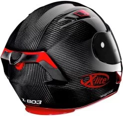 X-Lite Integralhelm X-803 ULTRA CARBON Rennhelm Für Die Straße Mit UltraWide Visier -Motorradbekleidungsgeschäft x 803uc puro sport 3 back