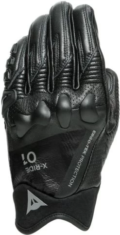 Dainese X-RIDE Motorradhandschuhe CE Leder Kurze Stulpe Sport Ergo-Tek Knöchelschutz Carbon -Motorradbekleidungsgeschäft x ride gloves black black2