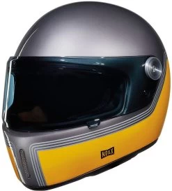Nexx Retro-Integralhelm X.G100R Mit Vollvisier Inklusive Helmschirm -Motorradbekleidungsgeschäft x.g100r motordrome titanium top 1