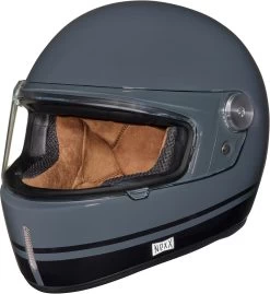Nexx Retro-Integralhelm X.G100R Mit Vollvisier Inklusive Helmschirm -Motorradbekleidungsgeschäft x.g100r rumble grey black 3 4 1