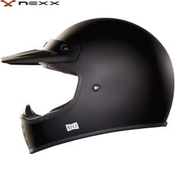 Nexx Retro-Crosshelm X.G200 Inklusive Verstellbarem Helmschirm Und Doppel-D-Ringverschluss -Motorradbekleidungsgeschäft x.g200 purist black mt haupt 1