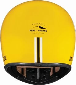 Nexx Retro-Crosshelm X.G200 Inklusive Verstellbarem Helmschirm Und Doppel-D-Ringverschluss -Motorradbekleidungsgeschäft x.g200 ghardaia yellow black back