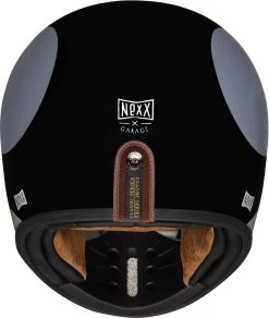Nexx Retro-Crosshelm X.G200 Inklusive Verstellbarem Helmschirm Und Doppel-D-Ringverschluss -Motorradbekleidungsgeschäft x.g200 tracker black back 1