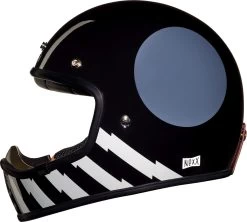 Nexx Retro-Crosshelm X.G200 Inklusive Verstellbarem Helmschirm Und Doppel-D-Ringverschluss -Motorradbekleidungsgeschäft x.g200 tracker black lat 2