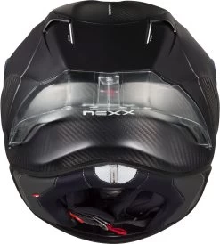 Nexx Sport-Integralhelm X.R3R Carbon Fiberglas F.I.M Mit Doppel-D Verschluss Und Heckspoiler -Motorradbekleidungsgeschäft x.r3r pro f.i.m carbon mt back