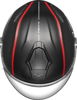 Nexx Jethelm X.VILIBY Mit Langem Visier Und Integrierter Sonnenblende -Motorradbekleidungsgeschäft x.viliby signature black red mt top
