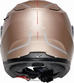 Nexx Jethelm X.VILIBY Mit Langem Visier Und Integrierter Sonnenblende -Motorradbekleidungsgeschäft x.viliby signature champagne back