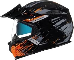 Nexx Endurohelm X.VILIJORD Klapphelm Mit Abnehmbaren Helmschirm -Motorradbekleidungsgeschäft x.vilijord mudvalley black orange lateral 1