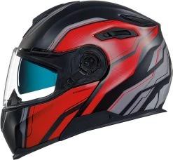 Nexx Klapphelm X.VILITUR Mit Doppel-Homologation P/J Und Sonnenblende 36 Nexx Klapphelm X.VILITUR Mit Doppel-Homologation P/J Und Sonnenblende -Motorradbekleidungsgeschäft x.vilitur paradox black red mt lateral 1