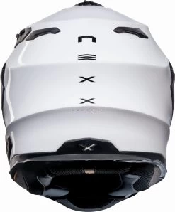 Nexx Adventure-Integralhelm X.WED2 Mit Helmschirm Und Sonnenblende -Motorradbekleidungsgeschäft x.wed2 plain white back 1