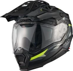 Nexx X.WED3 Adventure Helm ECE 22.06 Mit FSR System Pinlock Sonnenblende Und Extra Visier -Motorradbekleidungsgeschäft x.wed3 trailmania grey neon mt 3 4