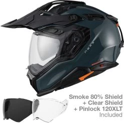 Nexx X.WED3 Adventure Helm ECE 22.06 Mit FSR System Pinlock Sonnenblende Und Extra Visier -Motorradbekleidungsgeschäft x.wed3 wild pro wild blue 2