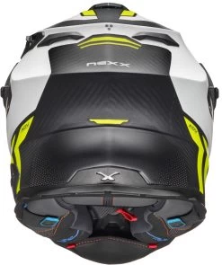 Nexx Adventure-Integralhelm X.WED2 Mit Helmschirm Und Sonnenblende -Motorradbekleidungsgeschäft x.wed 2 vaal white neon mt back 1