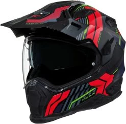 Nexx Adventure-Integralhelm X.WED2 Mit Helmschirm Und Sonnenblende -Motorradbekleidungsgeschäft x.wed 2 wild country black red mt 3 4 1
