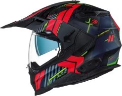 Nexx Adventure-Integralhelm X.WED2 Mit Helmschirm Und Sonnenblende -Motorradbekleidungsgeschäft x.wed 2 wild country black red mt lateral 1