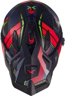 Nexx Adventure-Integralhelm X.WED2 Mit Helmschirm Und Sonnenblende -Motorradbekleidungsgeschäft x.wed 2 wild country black red mt top 1