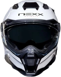 Nexx Sport-Integralhelm X.WST2 Mit Sonnenblende Und Doppel-D Verschluss 29 Nexx Sport-Integralhelm X.WST2 Mit Sonnenblende Und Doppel-D Verschluss -Motorradbekleidungsgeschäft x.wst2 plain white front 1