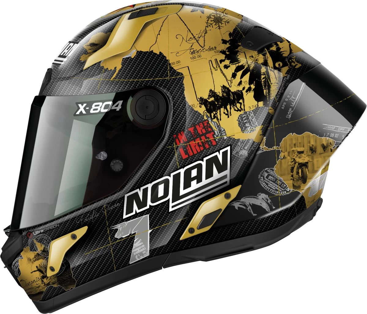 Nolan X-804 RS Ultra Carbon Sport-Integralhelm ECE 22.06 Mit NERS-System Pinlock Und Zwei Visieren 18 Nolan X-804 RS Ultra Carbon Sport-Integralhelm ECE 22.06 Mit NERS-System Pinlock Und Zwei Visieren – Bild 16