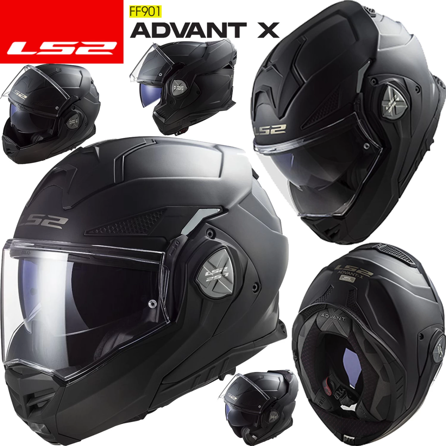 LS2 Über-Klapphelm FF901 ADVANT X Mit P/J Homologation Und Sonnenblende ECE 22.06 3 LS2 Über-Klapphelm FF901 ADVANT X Mit P/J Homologation Und Sonnenblende ECE 22.06