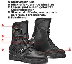Sidi Motorradstiefel MID ADVENTURE 2 Gore-Tex Leder Halbhoher Tourenstiefel CE Wasserdicht 19 Sidi Motorradstiefel MID ADVENTURE 2 Gore-Tex Leder Halbhoher Tourenstiefel CE Wasserdicht -Motorradbekleidungsgeschäft x midadventure2 detail 1