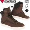 Modeka Motorrad Sneaker KONROD Leder Wasserdicht Mit Verstärkungen CE -Motorradbekleidungsgeschäft x modeka konrod sneaker braun hauptbild