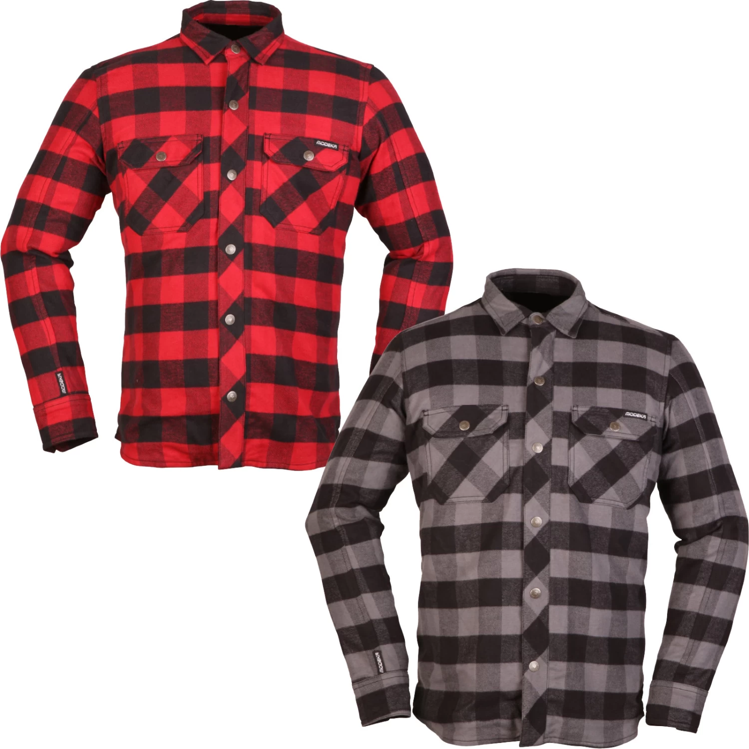 Modeka Flanellhemd NOONER Motorradjacke Holzfällerhemd CE A Aramid Mit Protektoren 4 Modeka Flanellhemd NOONER Motorradjacke Holzfällerhemd CE A Aramid Mit Protektoren – Bild 2