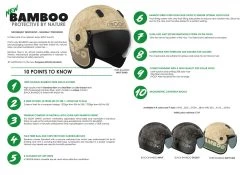 Roof Jethelm BAMBOO Aus Natürlichen Bambusfasern ECE 22.06 Mit Sonnenblende -Motorradbekleidungsgeschäft x ro15 bamboo detail 2
