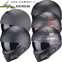 Scorpion Jethelm EXO-COMBAT 2 II Mit Sonnenblende Und ECE 22.06 -Motorradbekleidungsgeschäft x scorpion exo combat 2 ebay hauptbild
