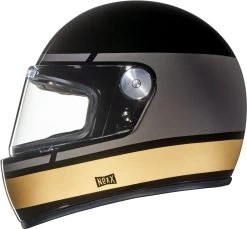 Nexx Retro-Integralhelm X.G100R Mit Vollvisier Inklusive Helmschirm -Motorradbekleidungsgeschäft xg100r record preto lateral 2