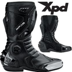 XPD Motorradstiefel XP3-S Sport Aerodynamisch Mit Edelstahl-Slider