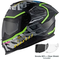 Nexx Y.100R Racer Sport-Integralhelm ECE 22.06 Mit Pinlock Sonnenblende Spoiler -Motorradbekleidungsgeschäft y.100r urbangram black mt 2