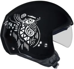 Nexx Y.10 Jethelm ECE 22.06 Mit Sonnenblende -Motorradbekleidungsgeschäft y.10 artville schwarz weiss 2